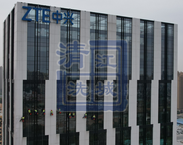 ZTE 中興大廈外墻清洗—武漢江城清洗